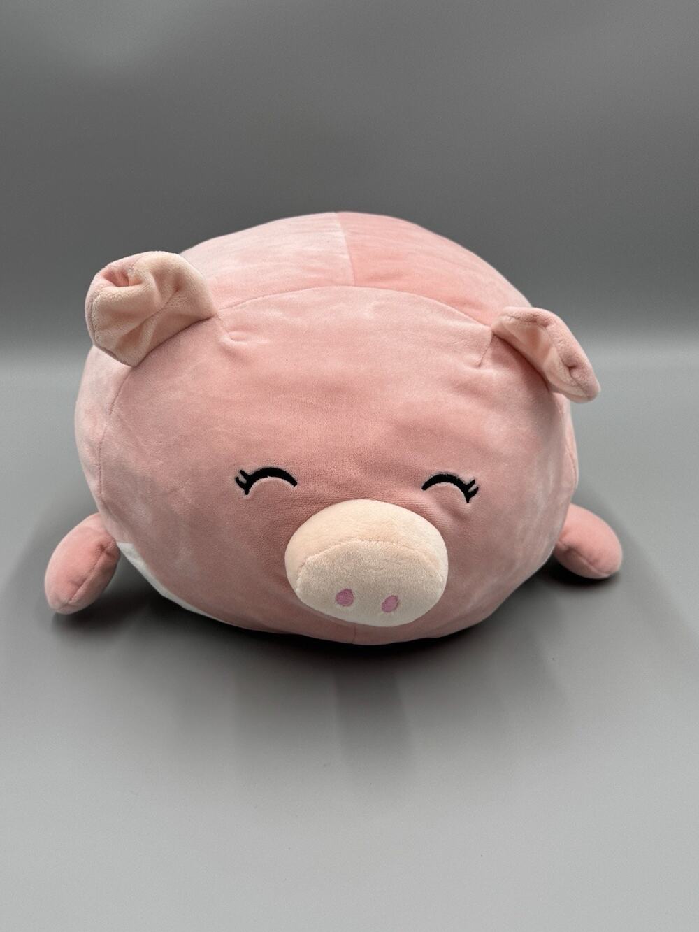 Smoochy Pals Pink and White Pig Plush 13 Inch Stuffed Animal Linzy Toys